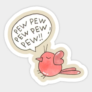 Cute bird///Drawing for fans Sticker